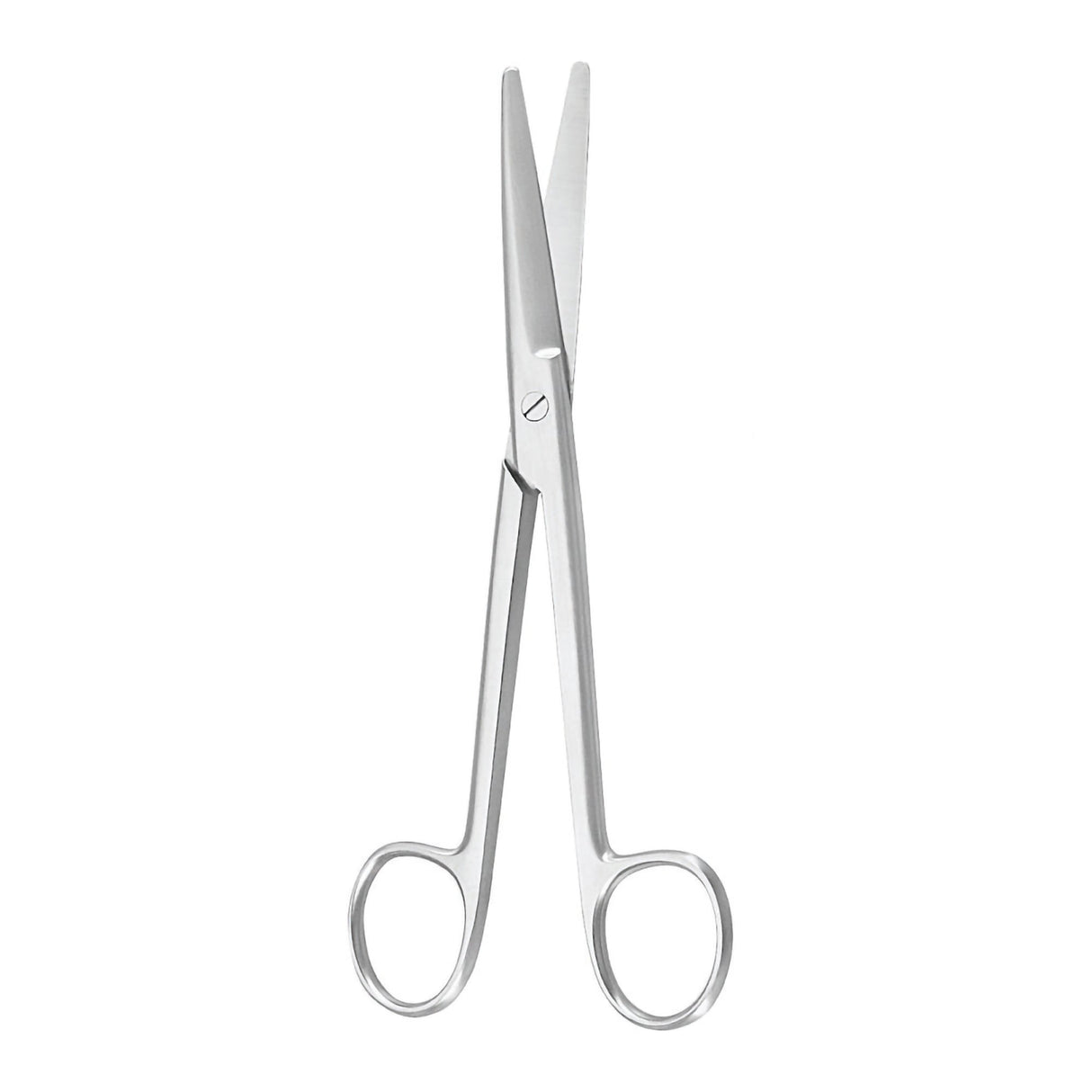 Dissecting Scissors McKesson Argent™ Mayo 6-3/4 Inch Length OR / Surgical Grade German Stainless Steel NonSterile Finger Ring Handle Curved, Beveled Blunt Tip / Blunt Tip - BeHope