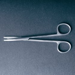 Laparoscopic Scissors Insert Adtec® Metzenbaum Sterile Curved Left Blunt Tip - BeHope