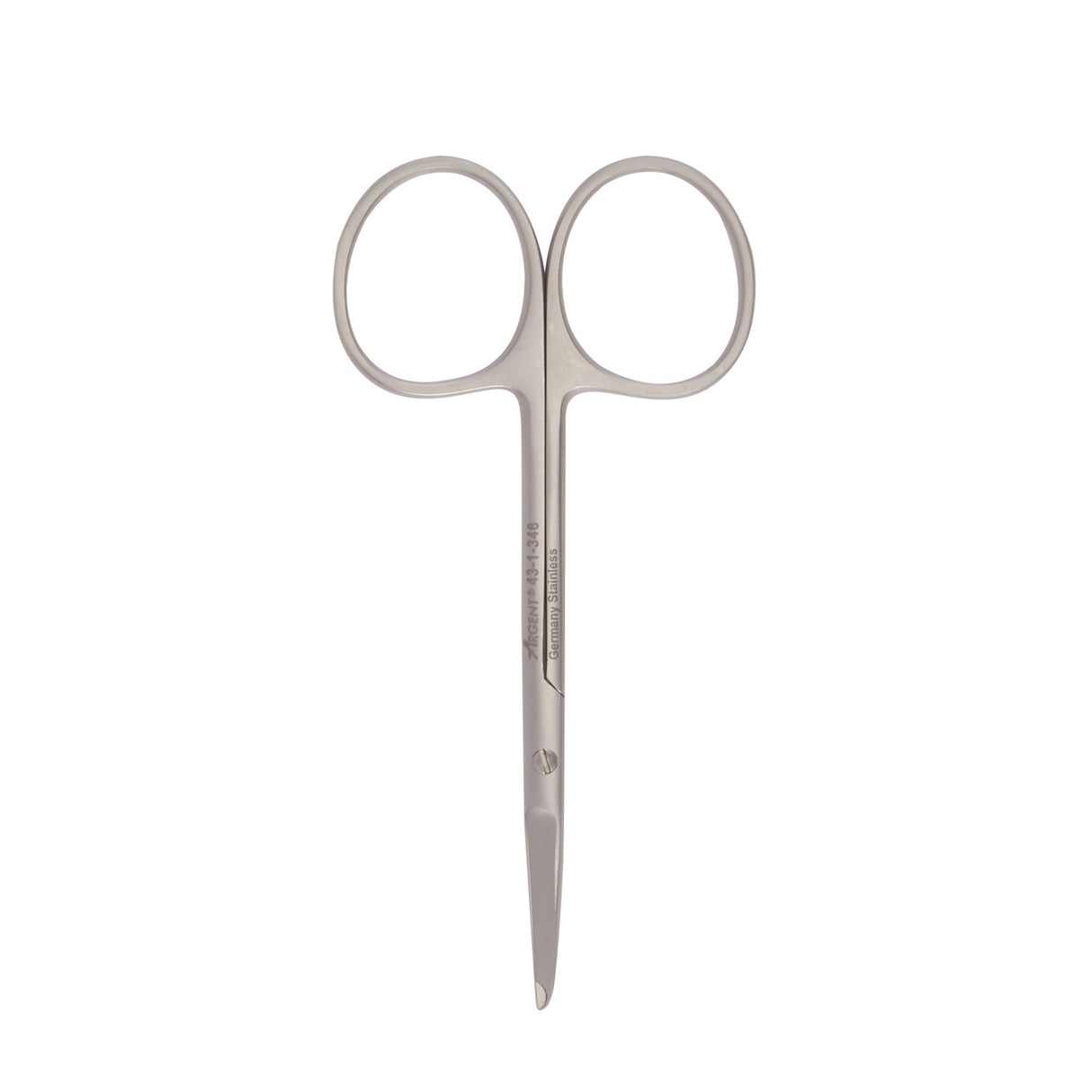 Stitch Scissors McKesson Argent™ Spencer 3-1/2 Inch Length OR / Surgical Grade Stainless Steel Finger Ring Handle Straight Blunt Tip / Blunt Tip - BeHope