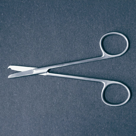 Stitch Scissors McKesson Argent™ Littauer 5-1/2 Inch Length Surgical Grade Stainless Steel NonSterile Finger Ring Handle Straight Blunt Tip / Blunt Tip - BeHope