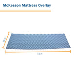 Mattress Overlay McKesson Pressure Redistribution Type 72 L X 20 W X 2 H Inch For Use with Bed Mattresses - BeHope