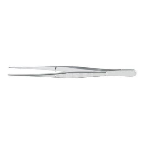 Dressing Forceps McKesson Argent™ Semken 5 Inch Length OR / Surgical Grade German Stainless Steel NonSterile NonLocking Thumb Handle Straight Serrated Tips - BeHope