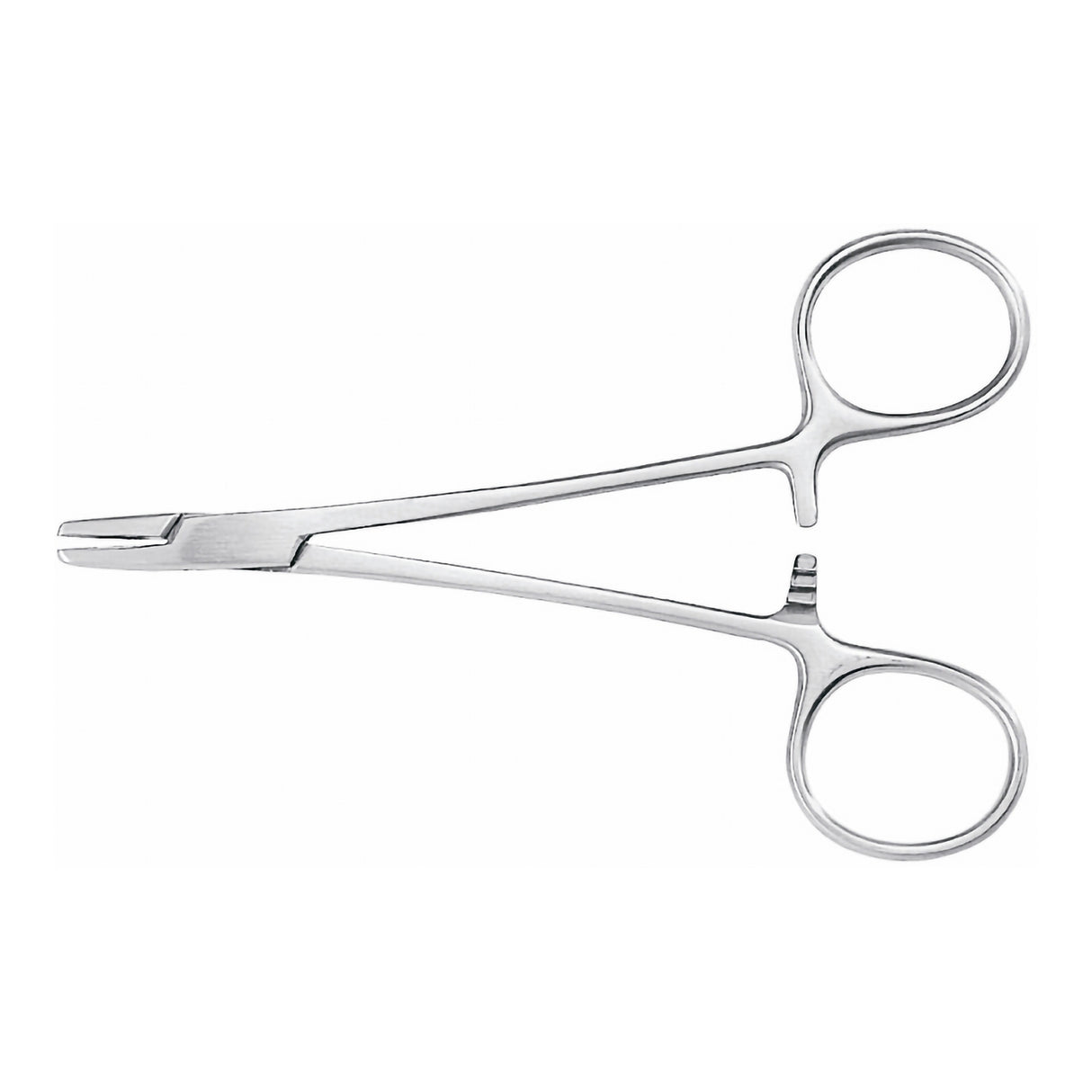 Needle Holder McKesson Argent™ Derf 4-3/4 Inch Length Serrated Jaws Finger Ring Handle - BeHope