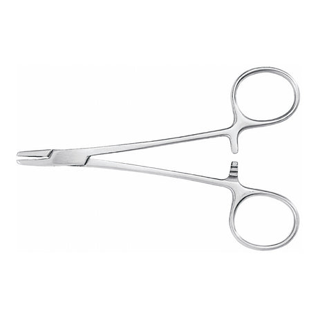Needle Holder McKesson Argent™ Derf 4-3/4 Inch Length Serrated Jaws Finger Ring Handle - BeHope