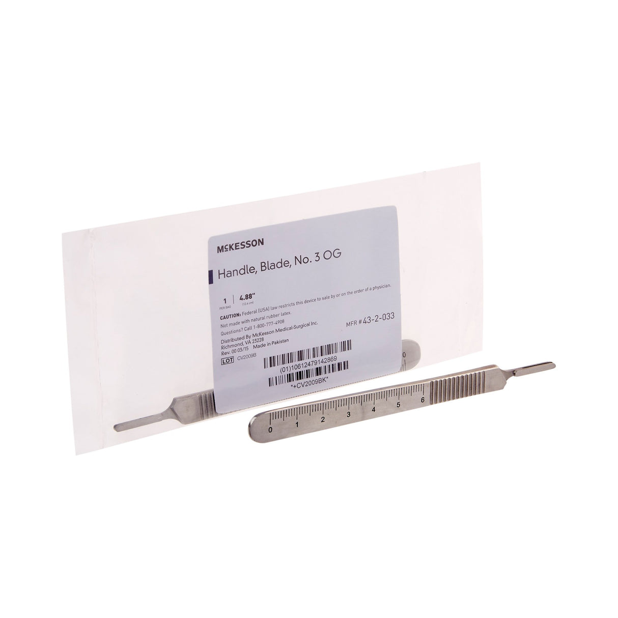 Scalpel Handle McKesson Pakistan Stainless Steel Size 3 - BeHope