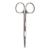 Iris Scissors One Time 5-1/2 Inch Length Floor / Office Grade Nickel Plated Steel Sterile Finger Ring Handle Straight Sharp Tip / Sharp Tip - Behope