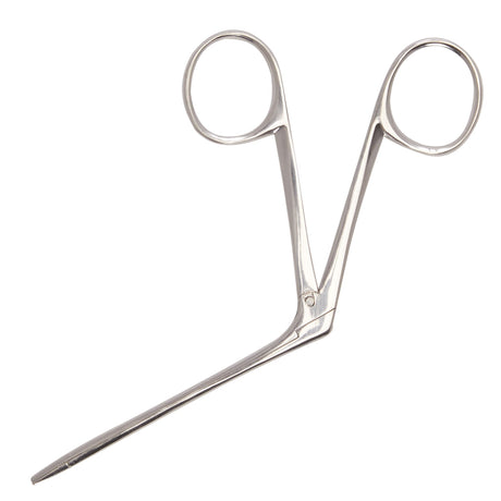 Alligator Forceps McKesson Hartmann 3-1/2 Inch Length Floor / Office Grade Pakistani Stainless Steel NonSterile NonLocking Finger Ring Handle Straight Serrated Tips - BeHope