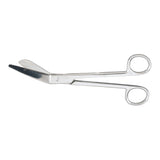 Plaster Shears McKesson Esmarch 8 Inch Length Office Grade Stainless Steel NonSterile Finger Ring Handle Angled Blunt Tip / Blunt Tip - BeHope