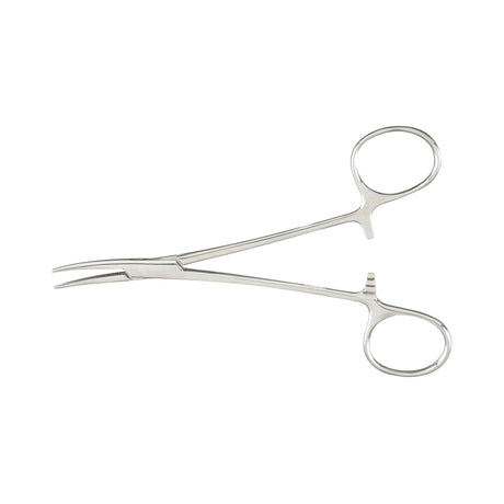 Hemostatic Forceps McKesson Kelly 5-1/2 Inch Length Floor / Office Grade Pakistani Stainless Steel NonSterile Locking Finger Ring Handle Curved Serrated Tips - BeHope