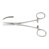 Hemostatic Forceps McKesson Crile 5-1/2 Inch Length Floor / Office Grade Pakistani Stainless Steel NonSterile Locking Finger Ring Handle Curved Serrated Tips - BeHope