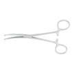 Hemostatic Forceps McKesson Rochester-Pean 6-1/4 Inch Length Floor / Office Grade Pakistani Stainless Steel NonSterile Locking Finger Ring Handle Curved Serrated Tips - BeHope