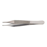 Tissue Forceps McKesson Adson 4-3/4 Inch Length Floor / Office Grade Pakistani Stainless Steel NonSterile NonLocking Thumb Handle Straight 1 X 2 Teeth - BeHope