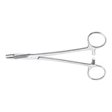 Needle Holder McKesson Olsen-Hegar 5-1/2 Inch Length Serrated Jaws Finger Ring Handle - BeHope