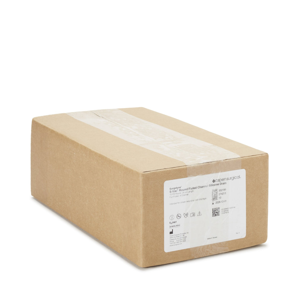 Wound Drain Tube S-Vac® Round/Full Type Without Attachment 4 Channel Type 15 Fr. Size Sterile - BeHope