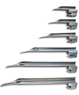 Laryngoscope Blade GreenLine® Miller Type Fiberoptic Light Child NonSterile - BeHope