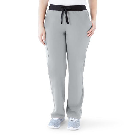 Varick AVE Women's Petite Scrub Pants Gray