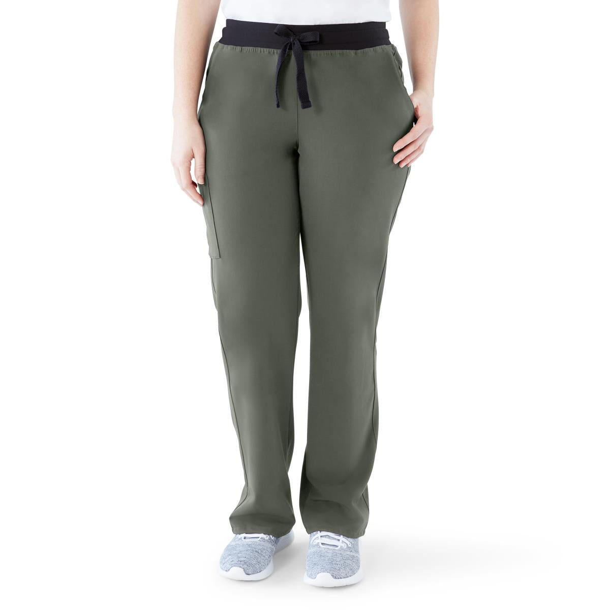 Varick AVE Women's Regular Length Scrub Pants Olive