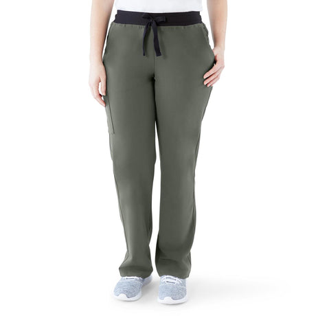 Varick AVE Women's Petite Scrub Pants Olive