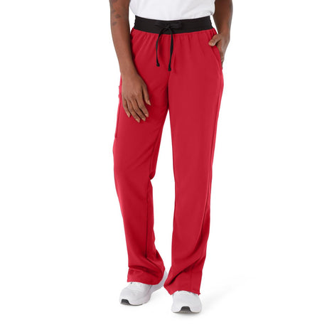 Varick AVE Women's Regular Length Scrub Pants Red