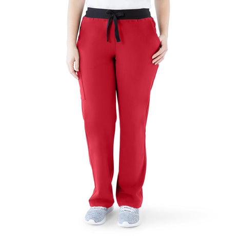 Varick AVE Women's Regular Length Scrub Pants Red