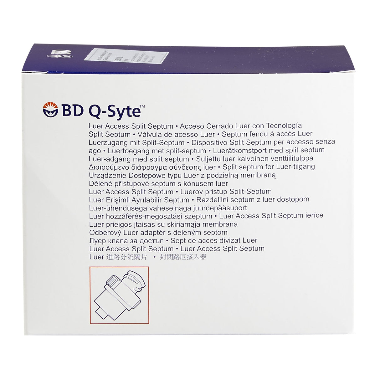 Needleless Connector Q-syte* Negative Displacement for IV Therapy - BeHope
