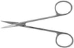 Iris Scissors Br Surgical 4-1/2 Inch Length Floor / Office Grade Pakistani Stainless Steel Nonsterile Finger Ring Handle Straight Sharp Tip / Sharp Tip - Behope