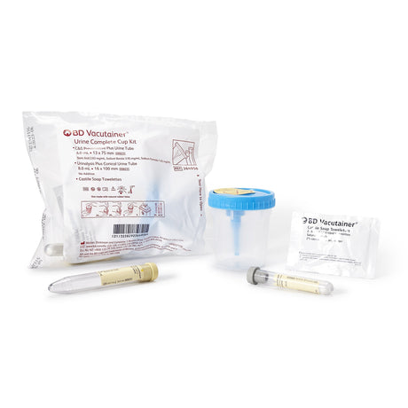 Urine Specimen Collection Kit BD Vacutainer® 4 mL / 8 mL Plastic Collection Cup / Collection Tube Sterile - BeHope