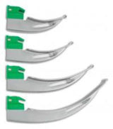 Laryngoscope Blade Greenline® Fiberoptic Light Disposable Sterile - BeHope