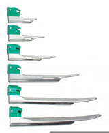 Laryngoscope Blade Greenline® Miller Type Fiberoptic Stainless Steel Sterile - BeHope