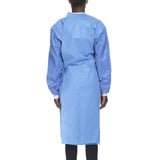 Non-Reinforced Surgical Gown with Towel Astound® Large Blue Sterile AAMI Level 3 Disposable - BeHope