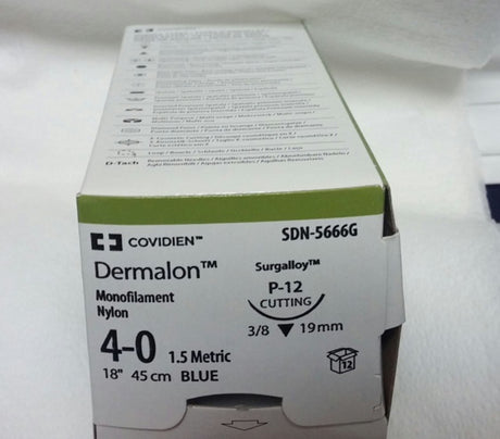 Dermalon Nylon Monofilament Suture with Precision Reverse Cutting Needle - BeHope