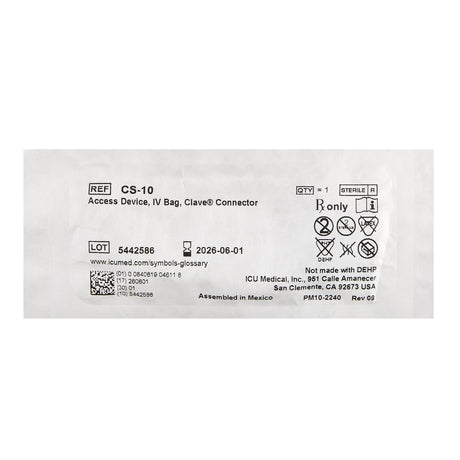 Secure IV Access Connector for Infusion Therapy - BeHope