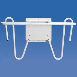 Apron Rack Tri-Rak Wall Mounted 2 Hooks White - BeHope