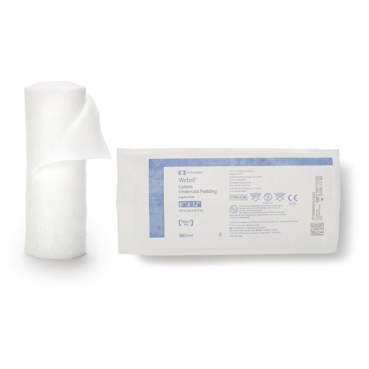 Cast Padding Undercast Webril™ 6 Inch X 4 Yard Cotton Sterile - BeHope