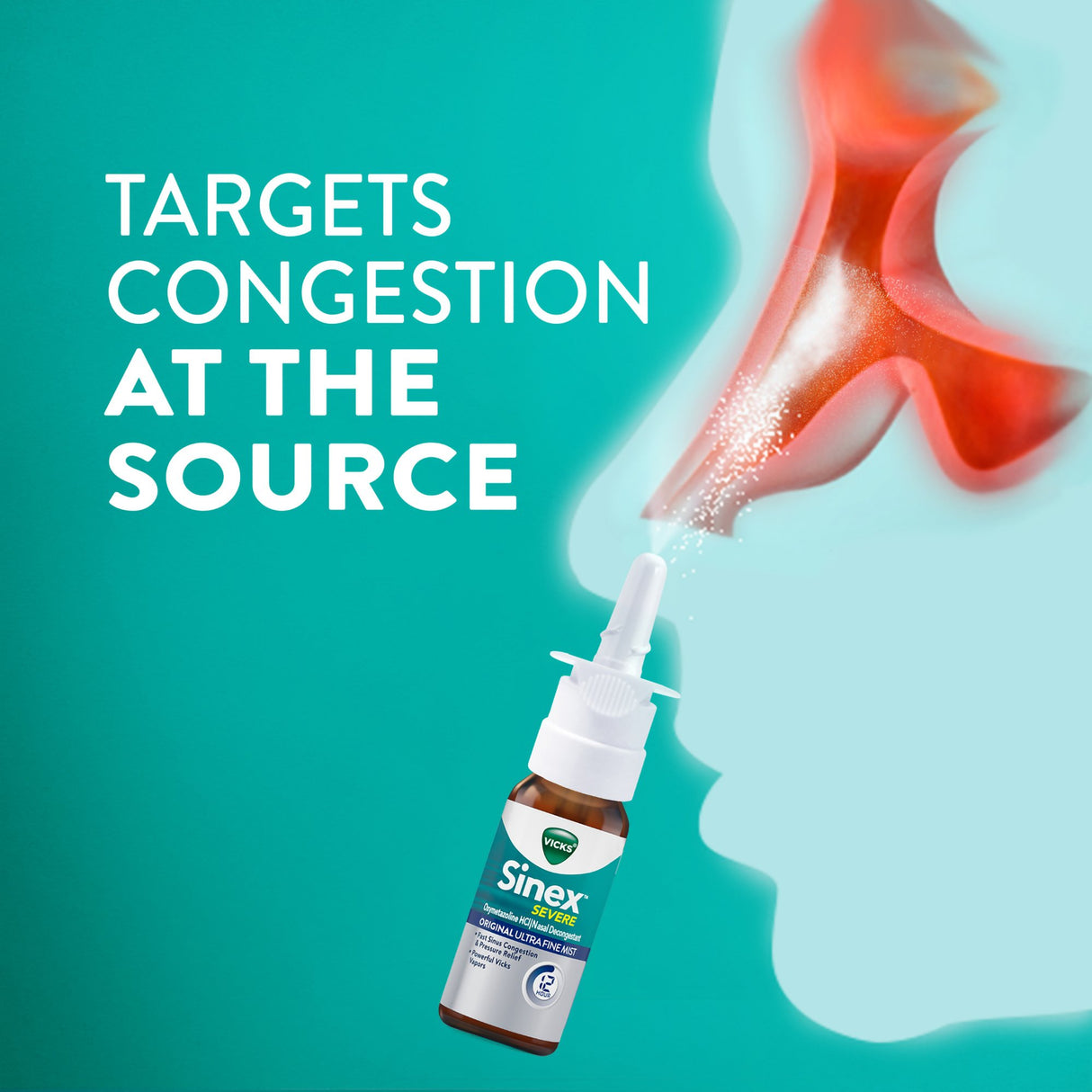 Nasal Decongestant Vicks® Sinex™ Severe 0.05% Nasal Spray 0.5 oz. - BeHope