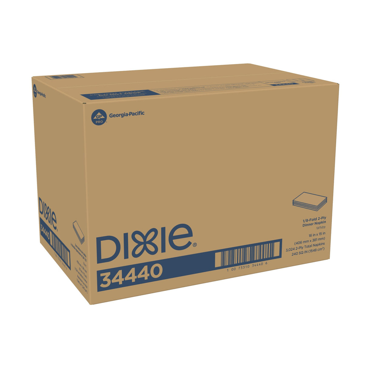 Dinner Napkin Dixie® White Paper - BeHope