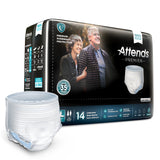 Unisex Adult Absorbent Underwear Attends Premier Pull On with Tear Away Seams X-Large Disposable Heavy Absorbency