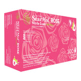 Exam Glove StarMed® Rose Medium NonSterile Nitrile Standard Cuff Length Textured Fingertips Pink Not Rated - BeHope