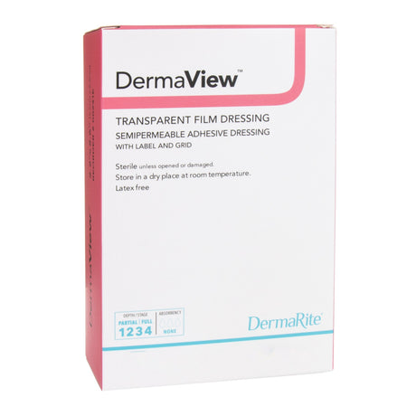 Transparent Film Dressing DermaView™ 4 X 5 Inch 2 Tab Delivery Rectangle Sterile - BeHope