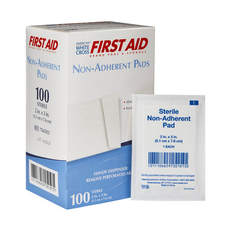 Non-Adherent Dressing American White Cross 2 X 3 Inch Sterile 1 per Pack - BeHope