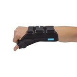 Thumb Spica Ossur® Formfit® X-Small D-Ring / Hook and Loop Strap Closure Right Hand Black - BeHope
