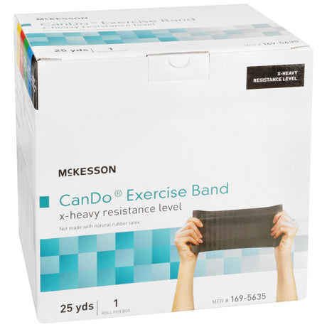 Exercise Resistance Band McKesson CanDo® Black 5 Inch X 25 Yard X-Heavy Resistance - BeHope