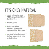 Adhesive Strip Patch™ Bamboo Tan 2 X 3 Inch / 3 X 3 Inch Sterile - BeHope