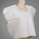 Exam Cape Tidi® White One Size Fits Most Front / Back Opening Without Closure Unisex Disposable - BeHope