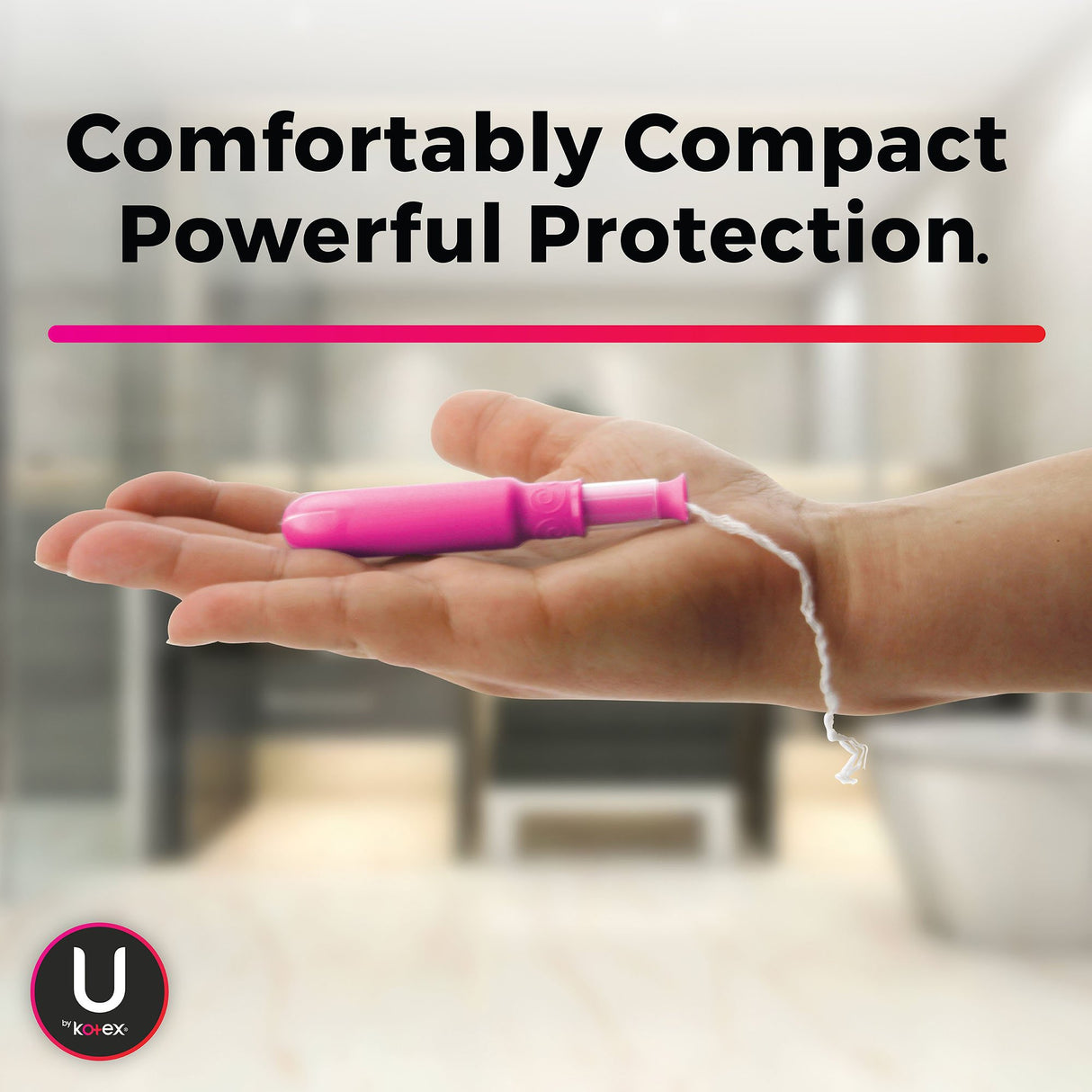 Tampon U by Kotex® Click® Super Plus Absorbency Plastic Applicator Individually Wrapped - BeHope