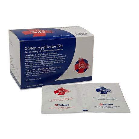 Surface Disinfectant Surface Safe™ Premoistened Manual Pull Wipe 15 Count Soft Pack Chlorine Scent NonSterile - BeHope