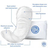 Bladder Control Pad Nexwear Maximum Regular 12 Inch Length Heavy Absorbency Super Absorbent Core One Size Fits Most - BeHope