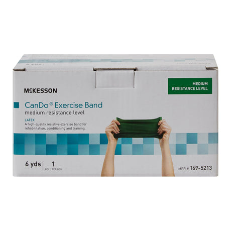 Exercise Resistance Band McKesson CanDo® Green 5 Inch X 6 Yard Medium Resistance - BeHope
