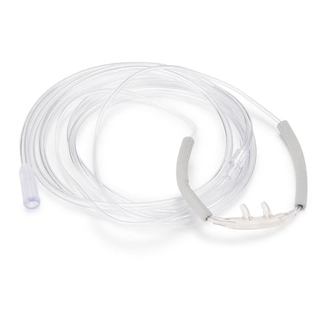 Nasal Cannula with Ear Cushions Salter-Style TLCannula Adult Curved Prong / NonFlared Tip 7 Foot O2 Line