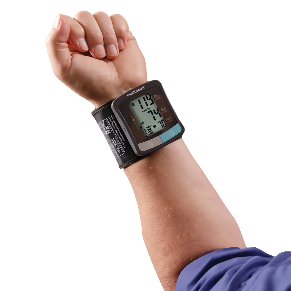 Home Automatic Digital Blood Pressure Monitor MABIS® One Size Fits Most Cuff Nylon Cuff 13 - 21 cm Wrist - BeHope